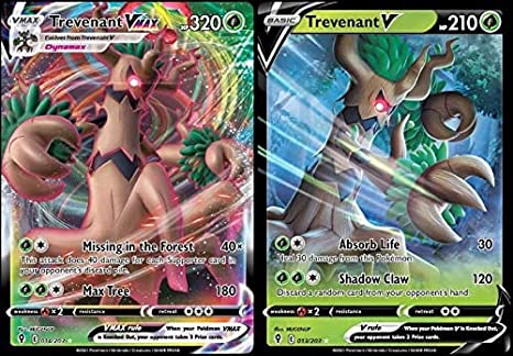 Trevenant V & Vmax Card Lot - 014/203 Evolving Skies - Ultra Rare 2 Card Lot